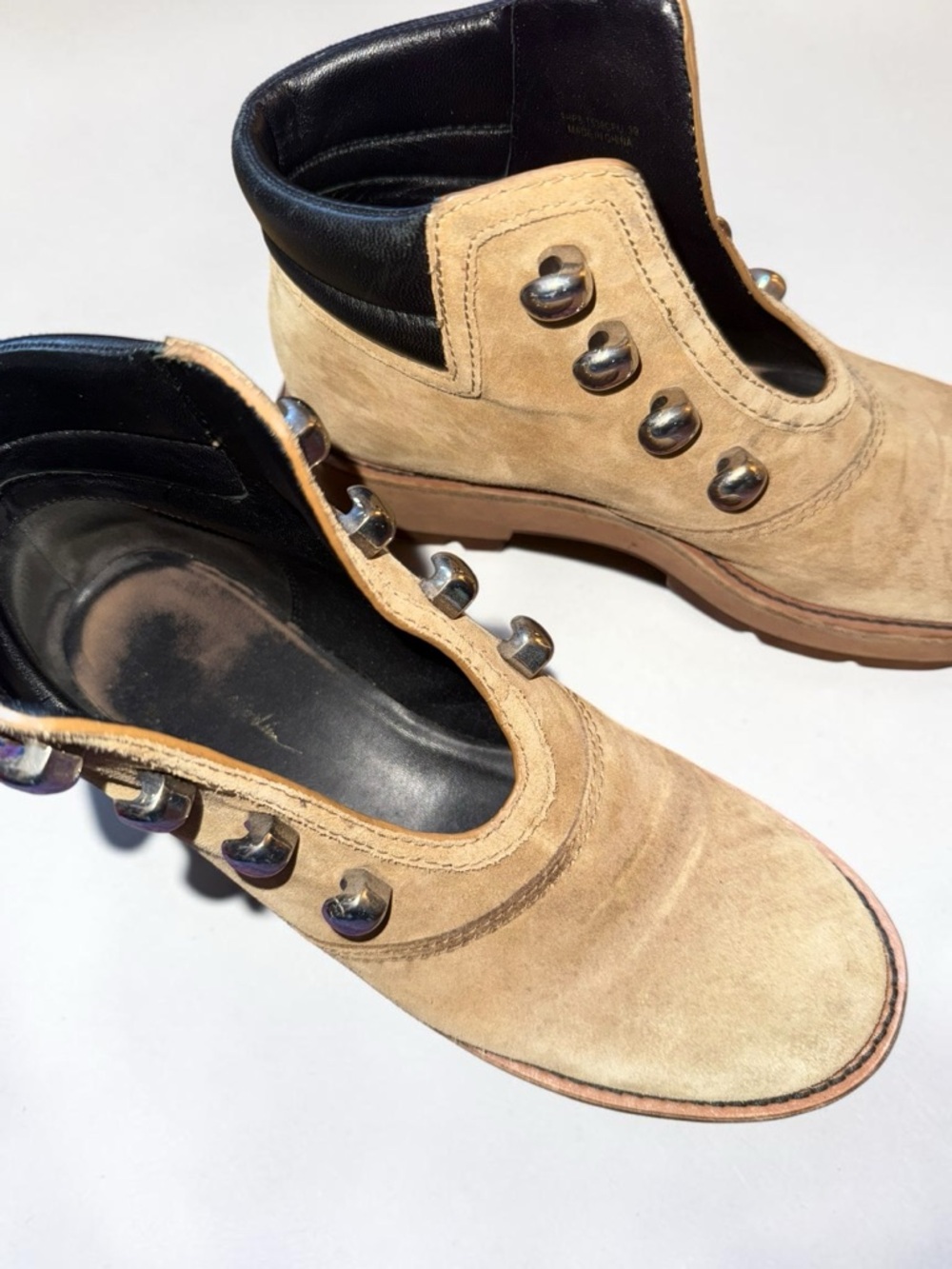 3.1 Philip Lim Tan Suede Dylan Hiking Boot (No Laces) W 9 - Picture 10 of 10